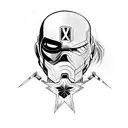 Winter Soldier Marvel tattoo design idea