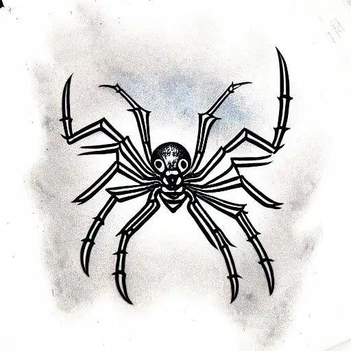 Spider tattoo design idea