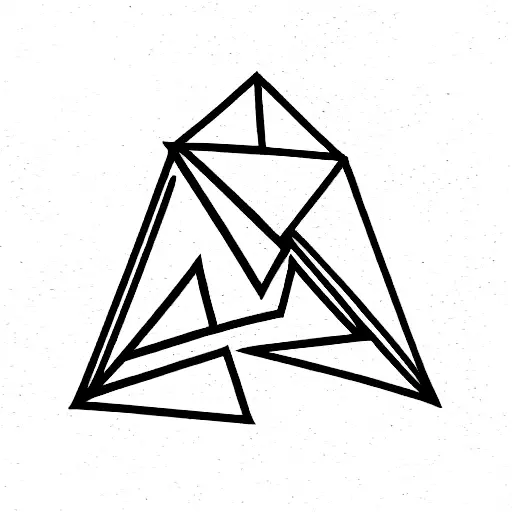 3 Triangles tattoo design idea