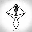 3 Triangles tattoo design idea