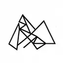 3 Triangles tattoo design idea
