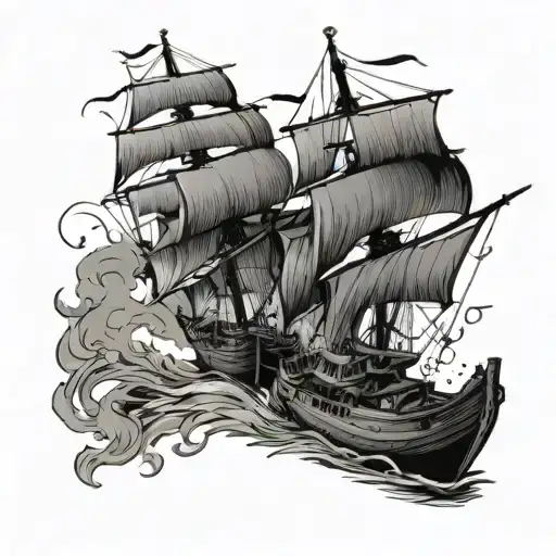 quote “Burn The Boats” just writeing no picture  tattoo design idea