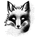 Black Fox tattoo design idea
