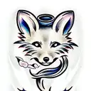 Black Fox tattoo design idea