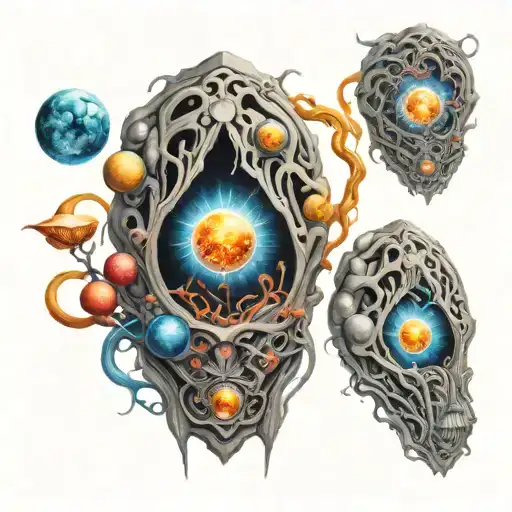 quantum physics tattoo design idea