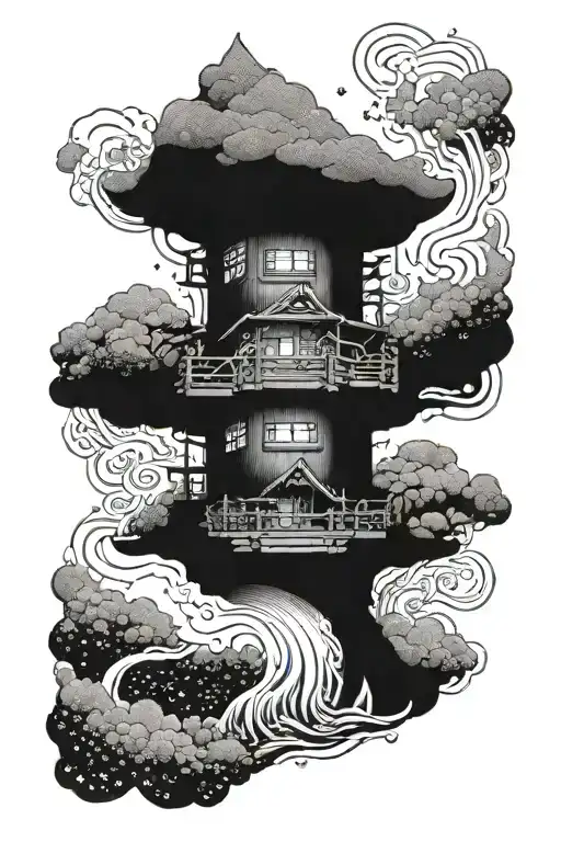 spirited away tattoo design idea