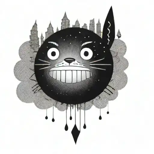 studio ghibli tattoo design idea