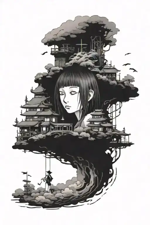 spirited away tattoo design idea