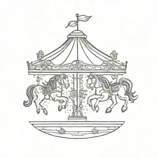 carousel tattoo design idea
