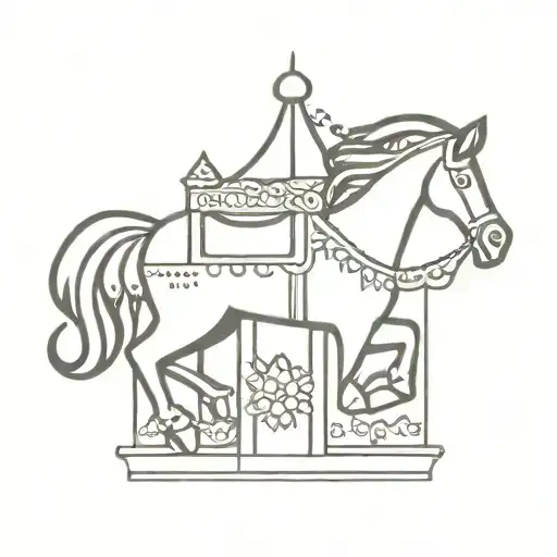 carousel tattoo design idea