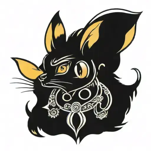 umbreon tattoo design idea