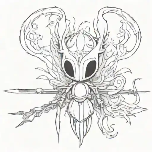hollow knight tattoo design idea