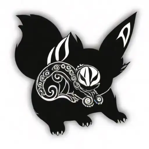 umbreon tattoo design idea