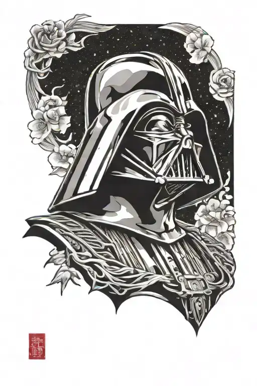 Star Wars darth vader tattoo design idea