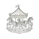 carousel tattoo design idea