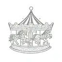 carousel tattoo design idea