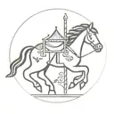 carousel tattoo design idea