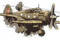 ww2 plane tattoo design idea