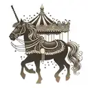 carousel tattoo design idea