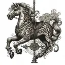 carousel tattoo design idea