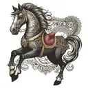 carousel tattoo design idea