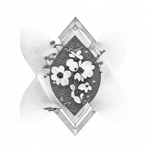 forget-me-not memory father camera  tattoo design idea