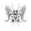 gemini tattoo design idea