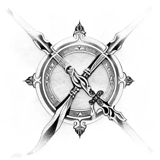 Cruz de espada tattoo design idea