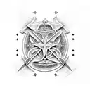 Cruz de espada tattoo design idea