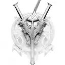 full "armor of god", Christian, cross tattoo design idea