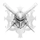 full "armor of god", Christian, cross tattoo design idea
