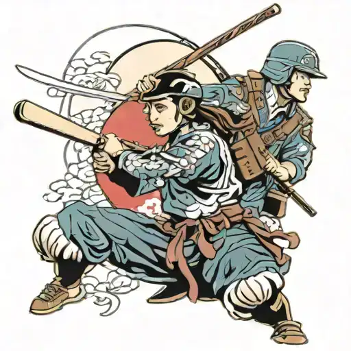 soldiers, family, softball, education tattoo design idea