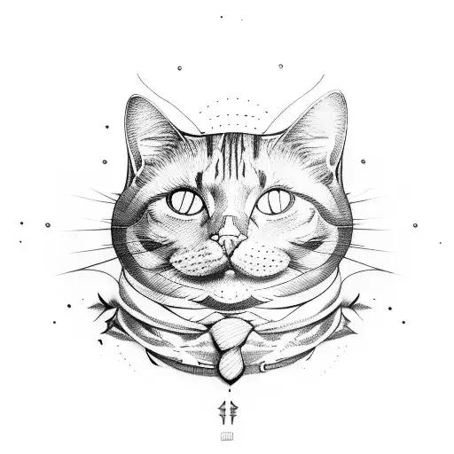 fat cat t shirt são paulo team tattoo design idea