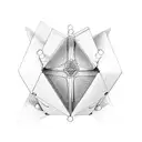 rubik's cube tattoo design idea