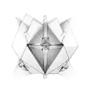 rubik's cube tattoo design idea