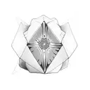 rubik's cube tattoo design idea