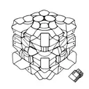 rubik's cube tattoo design idea