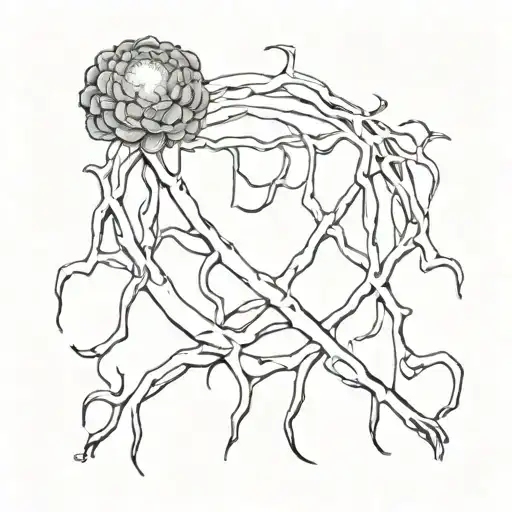 Gemini, mycelium, year of the serpent  tattoo design idea