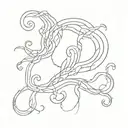 Gemini, mycelium, year of the serpent  tattoo design idea