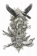 Narrative, Italy, India, Learn from yesterday  Live today and tomorrow is a mystery  tattoo design idea