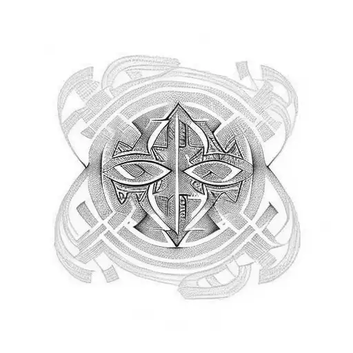 Design a tattoo that showcases your children's names in a creative Maori-inspired pattern, symbolizing the importance of family in your life tattoo design idea