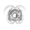 signo de libra con ascendente en pisis y luna en acuario, venus en escorpio tattoo design idea