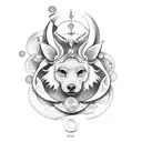 signo de libra con ascendente en pisis y luna en acuario, venus en escorpio tattoo design idea