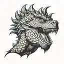 godzilla tattoo design idea
