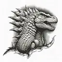 godzilla tattoo design idea