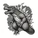 godzilla tattoo design idea