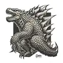 godzilla tattoo design idea