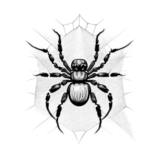 Darkness spider  tattoo design idea