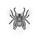 Scary spider tattoo design idea