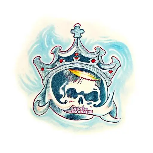 Number 3 with a King's Crown on top tattoo design idea